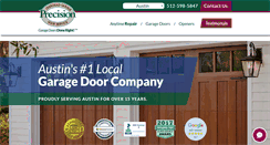 Desktop Screenshot of precisiondooraustin.com